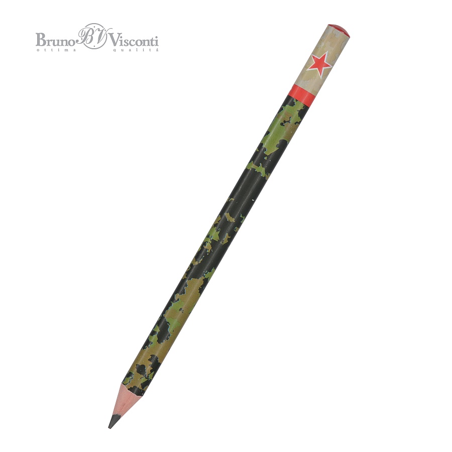 Карандаш ч/гр "ArtGraphix.Милитари. Звезда" 4В супер мягкий, 3,5 мм 21-0062/11 1/30