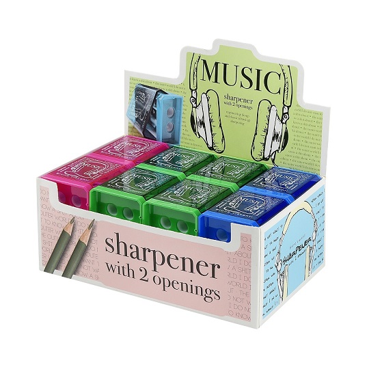 Точилка С КОНТЕЙНЕРОМ 2 ОТВЕРСТИЯ "EASYSHARP" арт.35-0055 1/24