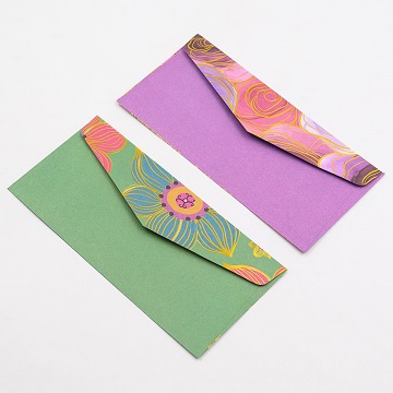 Конверт для денег ЗВЕЗДЫ,ЦВЕТЫ тисн.фольга 19,2*9см арт.9968 1/10