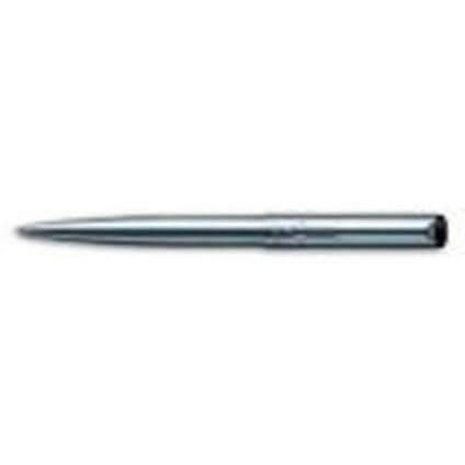 Ручка шариковая VECTOR Stainless Steel, корпус из нержавеющей стали, хром клип, синие чернила M, арт.PARKER-S0723510	