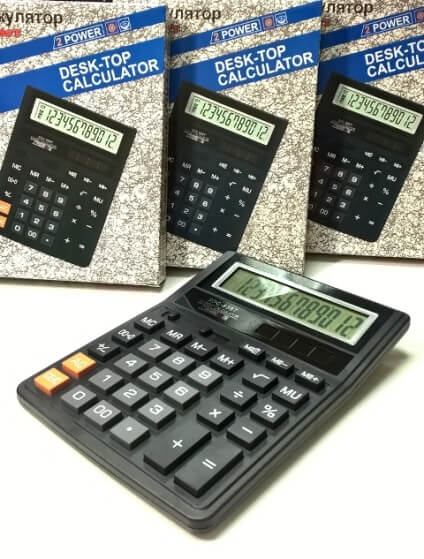 Калькулятор 12 разрядов  20,6*16,4*3,0 см.  SDC-888T