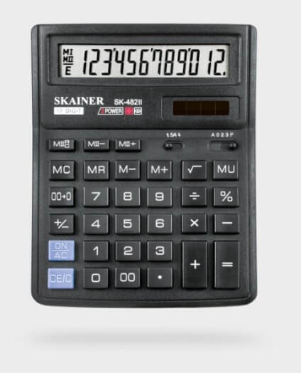 Калькулятор 12 разрядов SK-482II   SKAINER