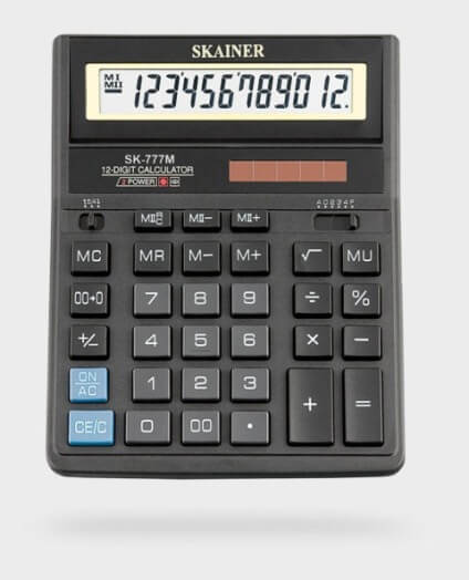 Калькулятор 12 разрядов SK-777M SKAINER 