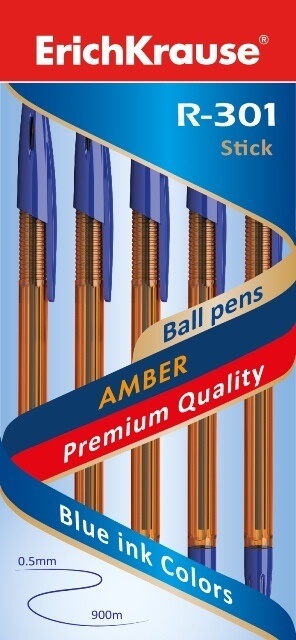 Ручка шариковая R-301 AMBER 0.7 Stick  EK31058  1/50