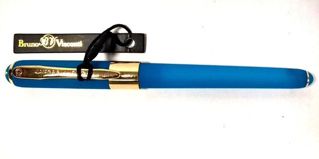 Ручка шариковая  "MONACO"  0,5мм синяя, бирюзовый корпус,   арт.20-0125/23   1/12