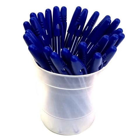 Ручка шариковая синий полосатый гибкий корпус  AR-2296  1/50