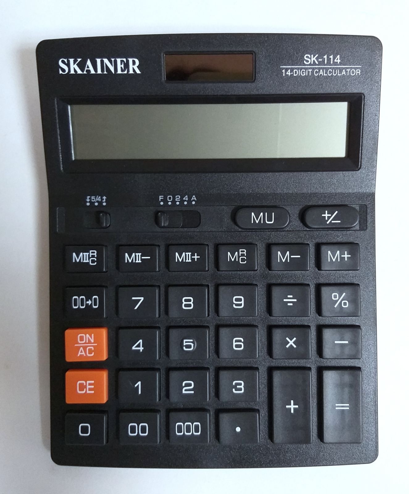 Калькулятор 14 разрядов  140 x 176 x 45 мм  SK-114   SKAINER