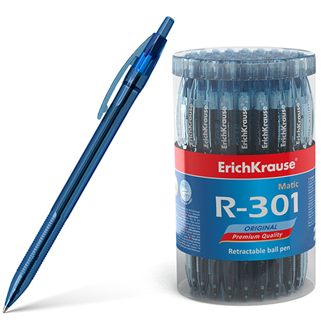 Ручка авт. шариковая R-301 Original Matic 0,7мм синяя ЕК46764  1/60