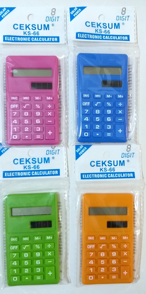 Калькулятор 8 разрядный 9.5*5.5см цв,корпус KS-66