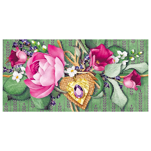 Конверт для денег  Без названия- Розовые цветы   410-075,136