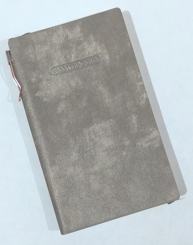 Ежедневник А6 100л ВЕЛЮР КОФЕ БРАУНИ +ручка клетка  арт.16348
