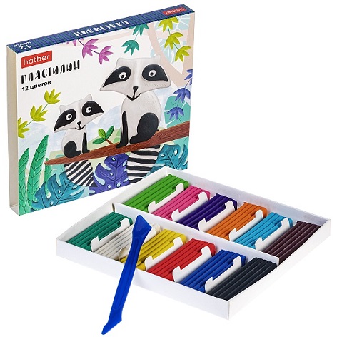 Пластилин 12 цв, 240гр -COLORA-	со стеком   PL_071785  1/16