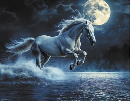 2026г.Календарь кварт.  3-х. бл. металл+объем "Лунная ночь"   81КТ_603