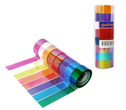 Клейкая лента для декора с Хамелеон  асс. 18мм-12м  арт.AR-4417  1/10