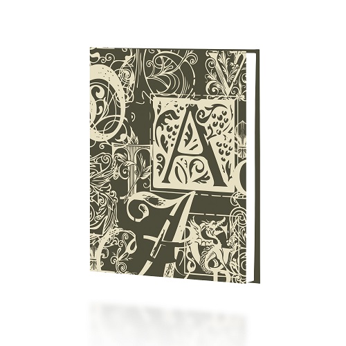 Ежедневник А6+  "Шрифты" 7БЦ 112л  тисн. фольгой ЕЖФ24611207