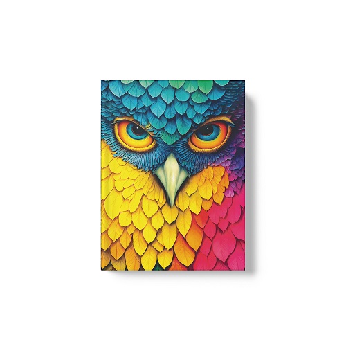 Ежедневник А6  "Яркая птица" лайт 128л soft touch,   ЕЖИ24612805