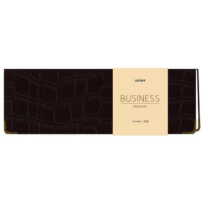 2026г. Планинг дат. Impact (черный) гребень  Иск.кожа с порол. Метал.угол  ПКБП265604