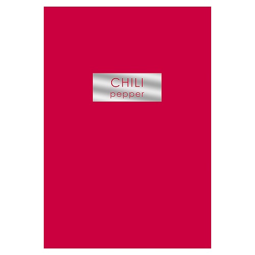Тетрадь 48л А4- "Chili Pepper" клетка  soft touch, тиснение фольгой ТФ4485329