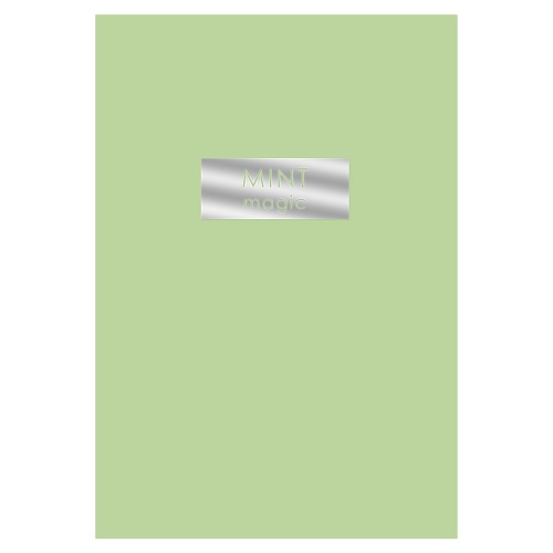 Тетрадь 48л А4- "Mint magic" клетка  soft touch, тиснение фольгой ТФ4485327