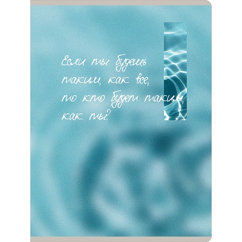 Тетрадь А4 80л "Будь собой"  клетка Двойная обложка: 1-ая: прозрачный пластик с печатью, 2-ая: мелов.бумага ТП4805290