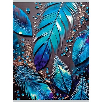 Тетрадь 96л А4 "Сияние" клетка  Soft Touch, высокий лак скругл.углы ТЛ4965160