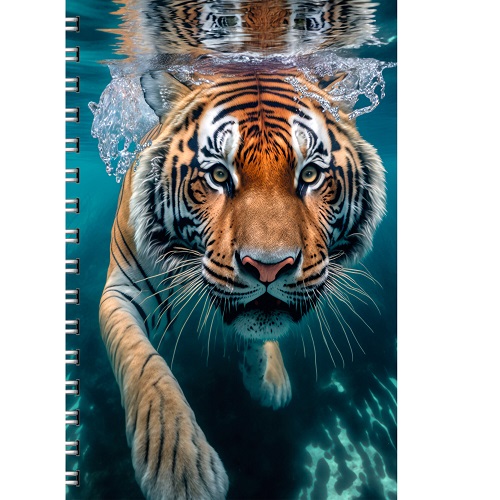 Тетрадь 80л. А4 гребень "Тигр" ЛИНИЯ ТС4805175