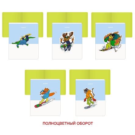 Тетрадь 48 л, "Sports gang", клетка мат. лам., тисн. фольг. "Серебро" ТКФ487901  1/10/100