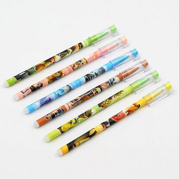 Ручка гелевая СИНЯЯ  пиши-стирай МЭМЫ 0,5мм цв.пластик.к. 2038   1/12