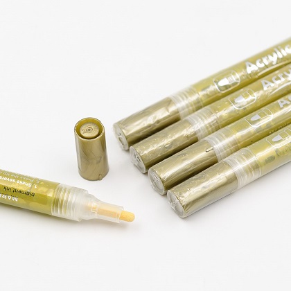 Маркер акриловый ArtCoCo 3-5мм ЗОЛОТО  арт.1000-923  1/15