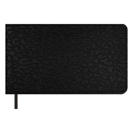 2026г Еженедельник 150x87 мм датированный   7БЦ  64л. ВИННЕР ЧЁРНЫЙ (кожзам: мягкий переплёт)  70398