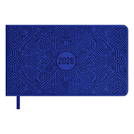 2026г Еженедельник 150x87 мм датированный   7БЦ  64л. ВИННЕР СИНИЙ (кожзам: мягкий переплёт)  70405