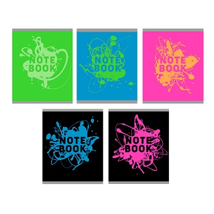 Тетрадь 48л. А5 "Неоновые брызги"  клетка   выб.лак ТКЛ488369  10/100