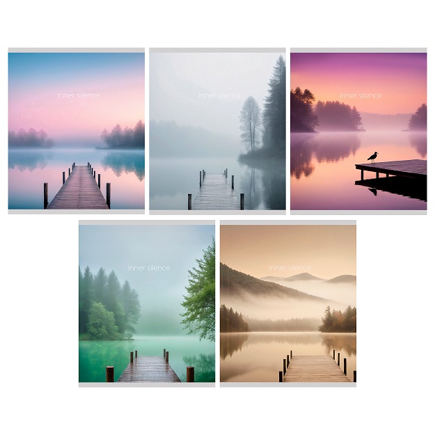 Тетрадь 48л. А5 "Созерцание"  клетка гл.ламинация 5в.  ТК489641   1/10/100