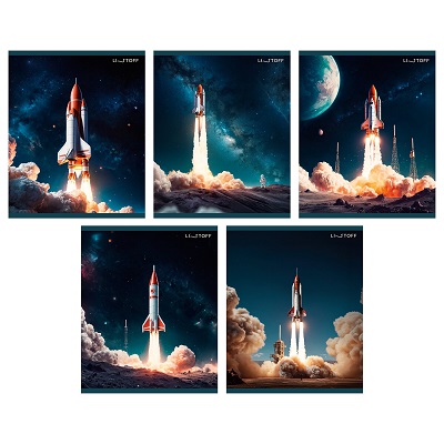 Тетрадь 48л. А5 "Космическая одиссея"  клетка  асс. ТК489101   1/100