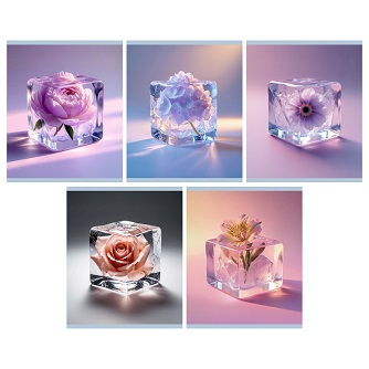 Тетрадь 96л "Ice Flowers" клетка   5 видов  ТЛ969707  1/5/50 