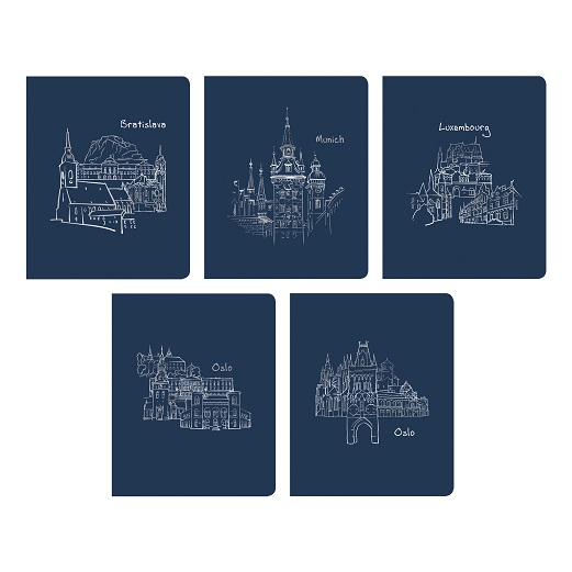 Тетрадь 96 л "TOTAL DENIM. Сastle"  клетка  печать металлизированным пантоном  асс.  ТК487936    1/50