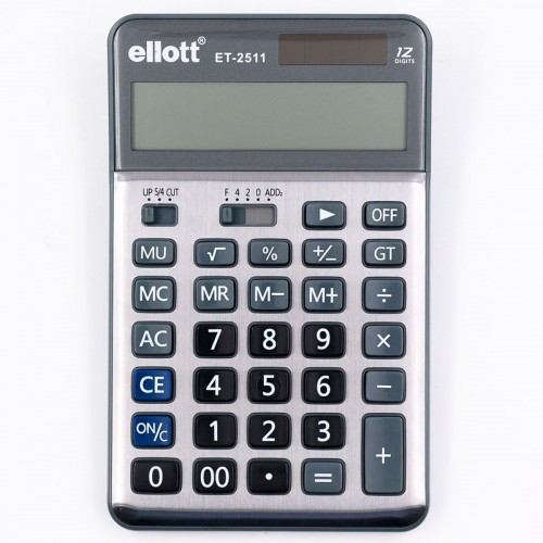 Калькулятор 12 разрядов 13*16,5см арт. ET-2511