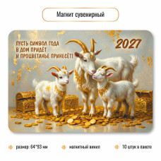 Магнит Символ года 2027г винил 64×83 мм  арт.10399