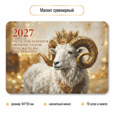 Магнит Символ года 2027г винил 64×83 мм  арт.10409