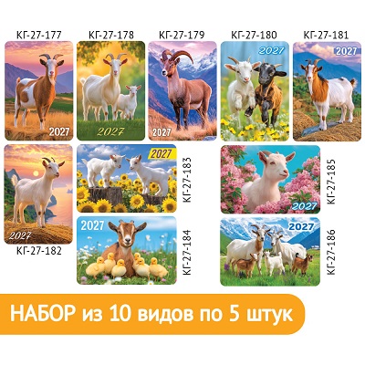 2027 г.Календарь карманный "Символ года Фото №8" ассорти   КГН-27-011  1/50
